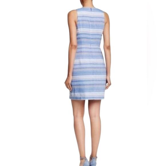Laundry by Shelli Seagal Blue Striped Dress - Size 8 - Picture 2 of 10